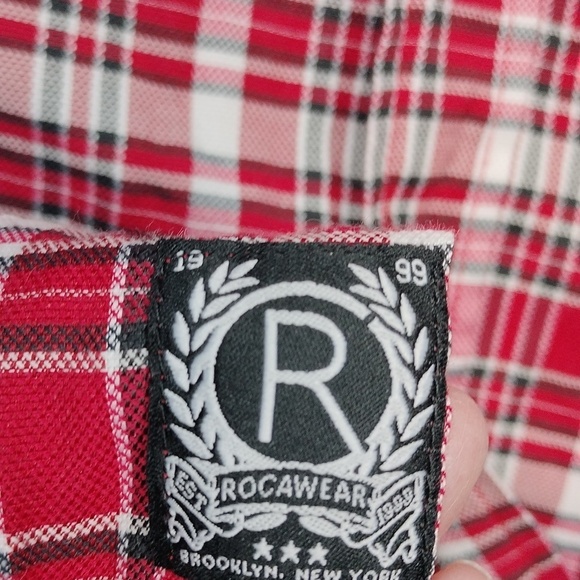 RocaWear classic mens short sleeved button down shirt size 6XB - Picture 6 of 12